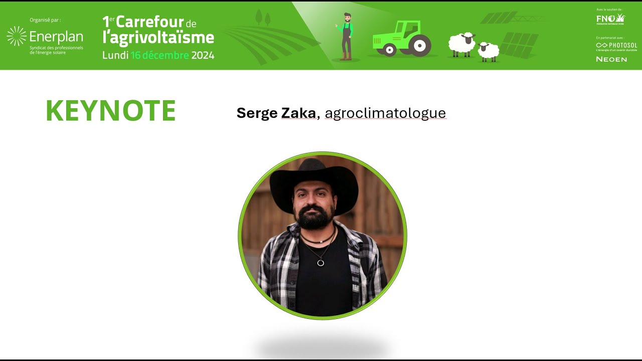 Enerplan Agrivoltaïsme 02 Keynote Serge Zaka