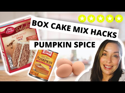 How To Use a CAKE MIX ~ Box Cake Mix HACK ~ EASY PUMPKIN Dessert Recipes