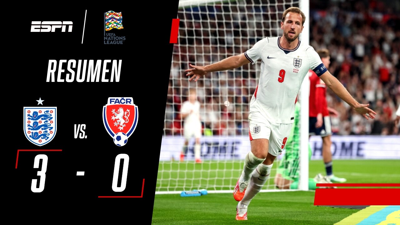 CON UN KANE INTRATABLE, LOS TRES LEONES GOLEARON EN WEMBLEY | Inglaterra 3-0 Rep. Checa | RESUMEN