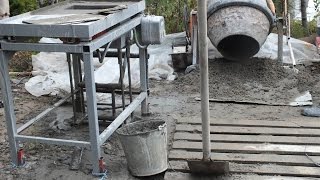 В этом видео представлено изготовление станка по производству строительных блоков. Идея малого бизнеса своими руками с
