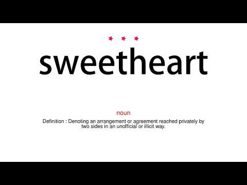 How to pronounce sweetheart - Vocab Today