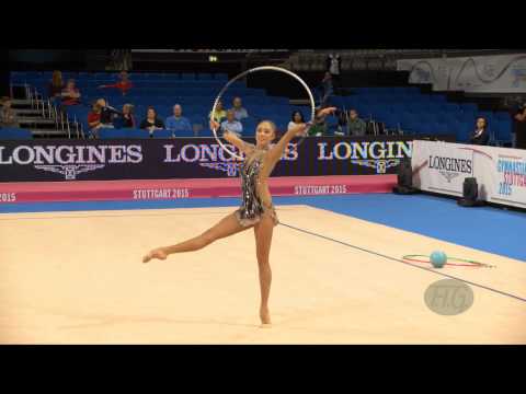 Sakura HAYAKAWA (JPN) 2015 Rhythmic Worlds Stuttgart - Qualifications Hoop