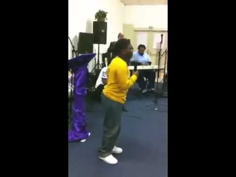 Boy Singing In Church