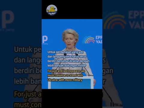 🌍 Eropa Kuat untuk Perdamaian | Presiden Komisi UE von der Leyen: Setiap krisis adalah kesempatan.