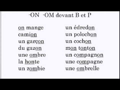 French Pronunciation - 2 - ON
