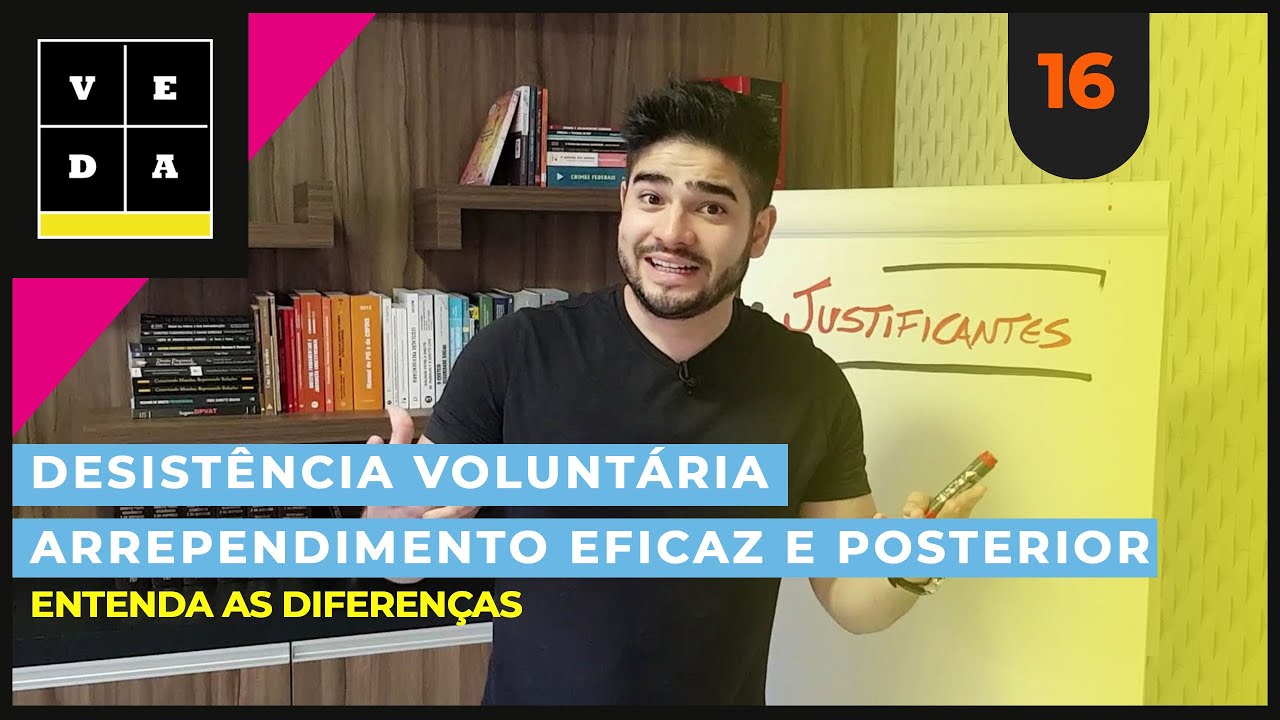 VEDA 16. DESISTÊNCIA VOLUNTÁRIA | ARREPENDIMENTO EFICAZ E POSTERIOR