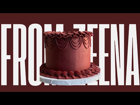 Burgundy Cake 🍒 | Full Cake Decorating | Episode 1 | FROM ZEENA