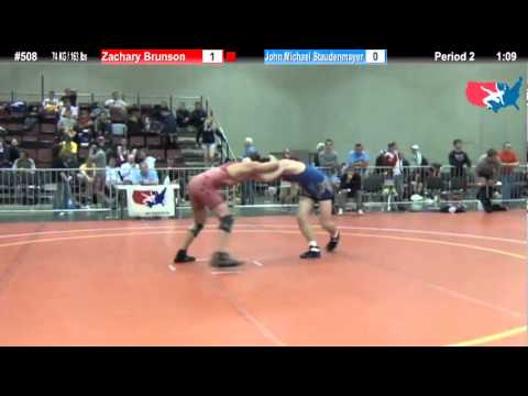 FILAJRFS: 74 KG / 163 lbs: Zachary Brunson (Churchill) vs. John Staudenmayer (NCRTC)
