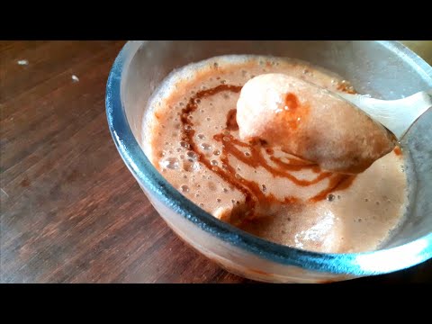 Home made ice cream with healthy ingredients//only 3 ingredients home made ice cream