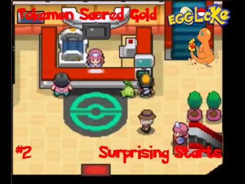 Pokemon Sacred Gold Egglocke Ep 2 - Surprising Starts (Re-upload)