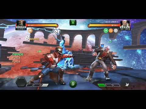 Marvel Contest Of Champions 《5☆ Star Lord Rank 5/65 VS Old Man Logan LoL》