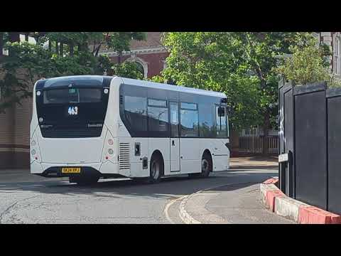 Here is the 463 White bus in Woking Sunday 4 May 2025