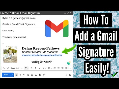 How to Create a PROFESSIONAL GMAIL EMAIL SIGNATURE In Only 3 MINUTES 2022/2023 (Working)