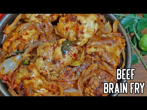 Beef Brain Fry | Cow brain recipe | மூளை மசாலா | Moolai Varuval | Moola aviyal