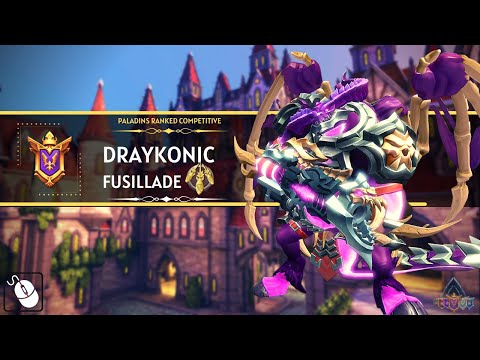 DESTROYING Enemies With Fusillade Buffs DrayKonic (Grand Master) Paladins Ranked Competitive