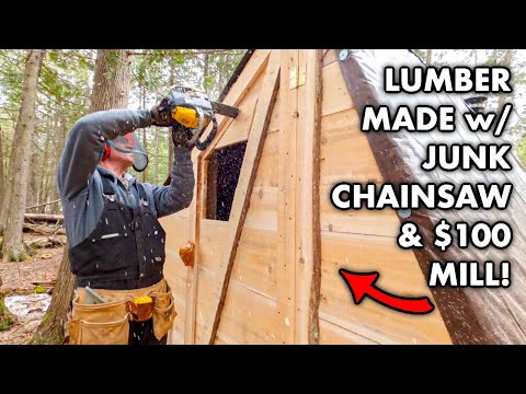 3 Trees+Chainsaw= Lean To Wall+Door  ep4