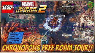 LEGO Marvel Super Heroes 2 - A Free Roam Tour of Chronopolis: All 18 Locations