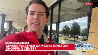 Possible tornado damages Kinston shopping center