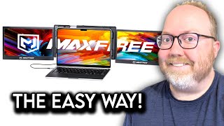 MaxFree T2 is the Easiest Way to turn 1 monitor into 3 for laptops!