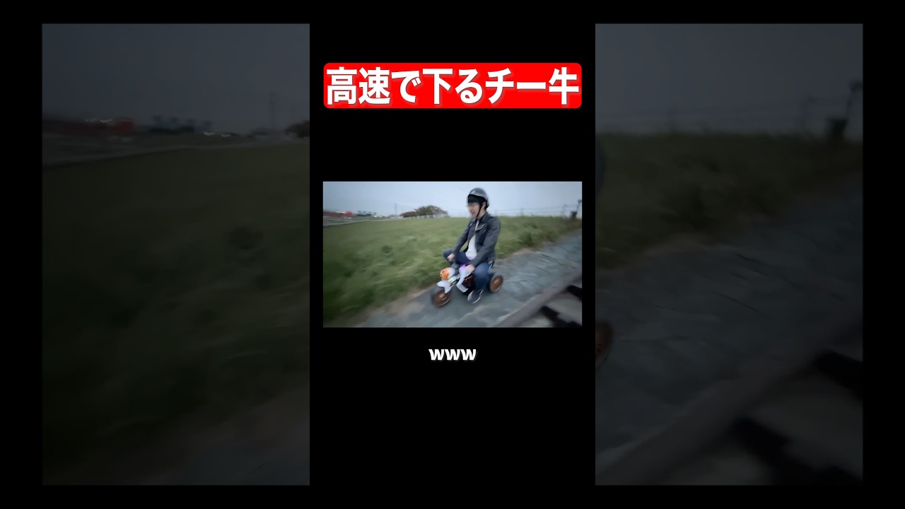 高速で下るチー牛