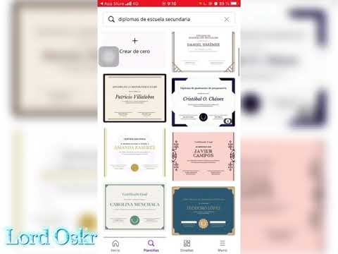 Crear Diploma o reconocimiento desde tu celular en 5 Minutos FÁCIL