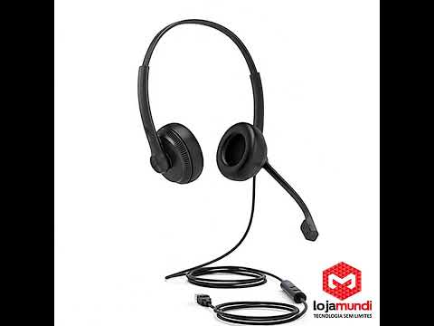Video do produto Headset Yealink UH34 Dual UC USB com Cancelamento de Ruído