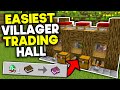 Easiest Villager Trading Hall Minecraft Bedrock 26 1 2026
