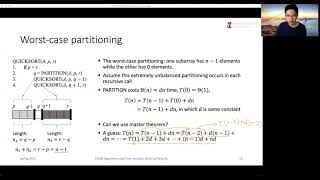 Quicksort (part 2): Running time analysis