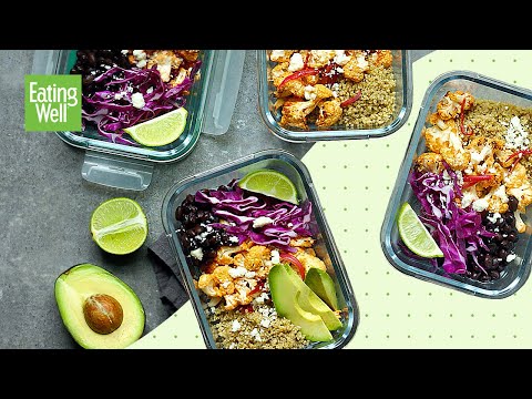 Meal Prep These Chipotle-Lime Cauliflower Taco Bowls for an Easy Work Lunch | Prep School