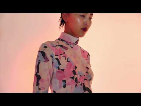 VISHRUTI Mushroom Pop Art Knit Dress