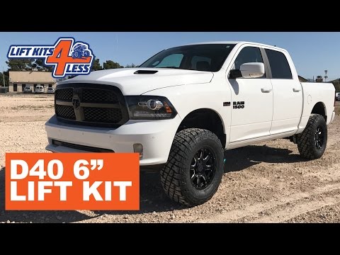 Zone Offroad D40N 6" Lift Kit Installed on a 2017 Dodge Ram 1500 by Liftkits4less
