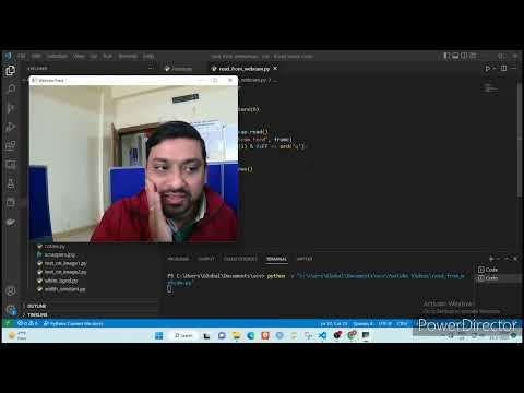 27. Reading video input from Webcam using Python and OpenCV