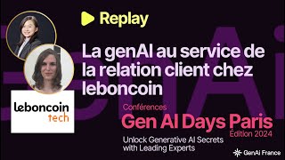 Leboncoin - La GenAI au service de la relation client