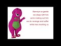 Barney Song Backwards