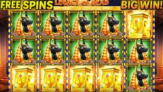 Epic Free Spin BIG WIN on Legacy of Dead Slot Machine!