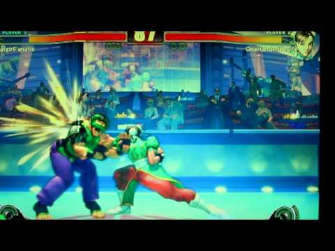 SF4 Matchup OneHandedTerror (Chun) vs SFCatgirlFanatic (Sakura, Ken, Seth, Dan) Match 8