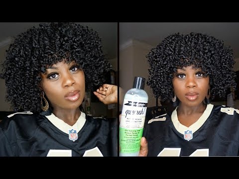 Condition Hair for Soft Shiny Curls using Aunt Jackies...