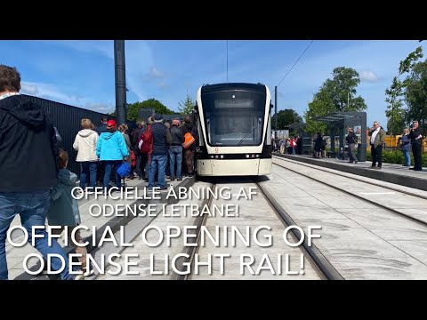 Opening of Odense Light Rail! Åbning af Odense Letbane! (Ft NoahstrainsDK and MBC EVC Trainspotting)