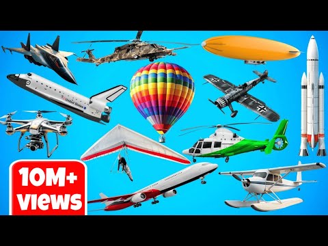 Types of Air Vehicles| Air Transportation|Helicopter| #airplane #vehicles #vehiclesforkids
