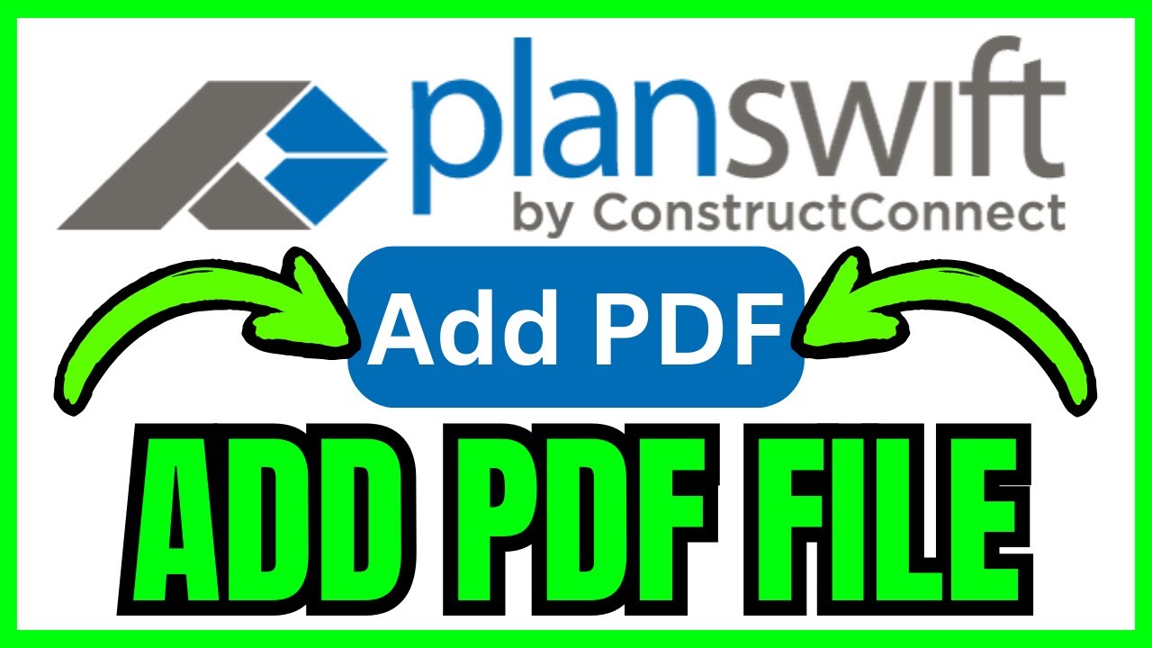 How To ADD PDF FILE In PlanSwift (QUICK & EASY) 2026