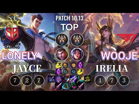 SB Lonely Jayce vs T1 Wooje Irelia Top - KR Patch 10.13