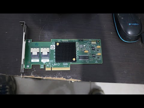 LSI 9220-8i (IBM M1015) HBA Controller Card Unboxing
