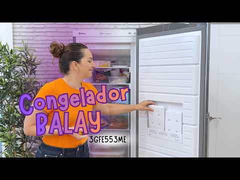 🧊 Balay 3GFE553ME | Congelador vertical 242 litros con cajones extra grandes y No Frost
