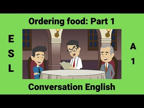 How to Order Food in a Restaurant Part 1 | Travel English | Modal Verbs