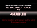 U2 "Where The Streets Have No Name" Backing ...