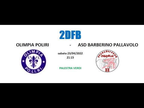 2DFB - OLIMPIA POLIRI vs ASD BARBERINO PALLAVOLO