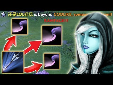 Full Passive - Full IMBA [Unlimited Moon Glaives with triple Marksmanship Shot] Dota 2 Ability Draft