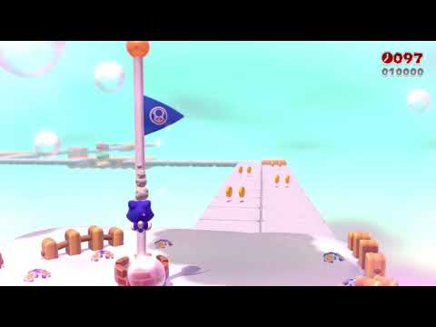 Super Mario 3D World (Switch) 9-4 Speedrun - Time: 3 (Former WR)