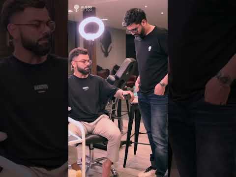 Virat Kohli at Aliens Tattoo. #viratkohli #shorts