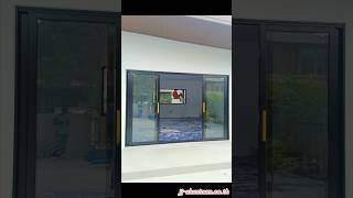 ชุดประตูบานเลื่อนแบ่งสี่เปิดกลาง